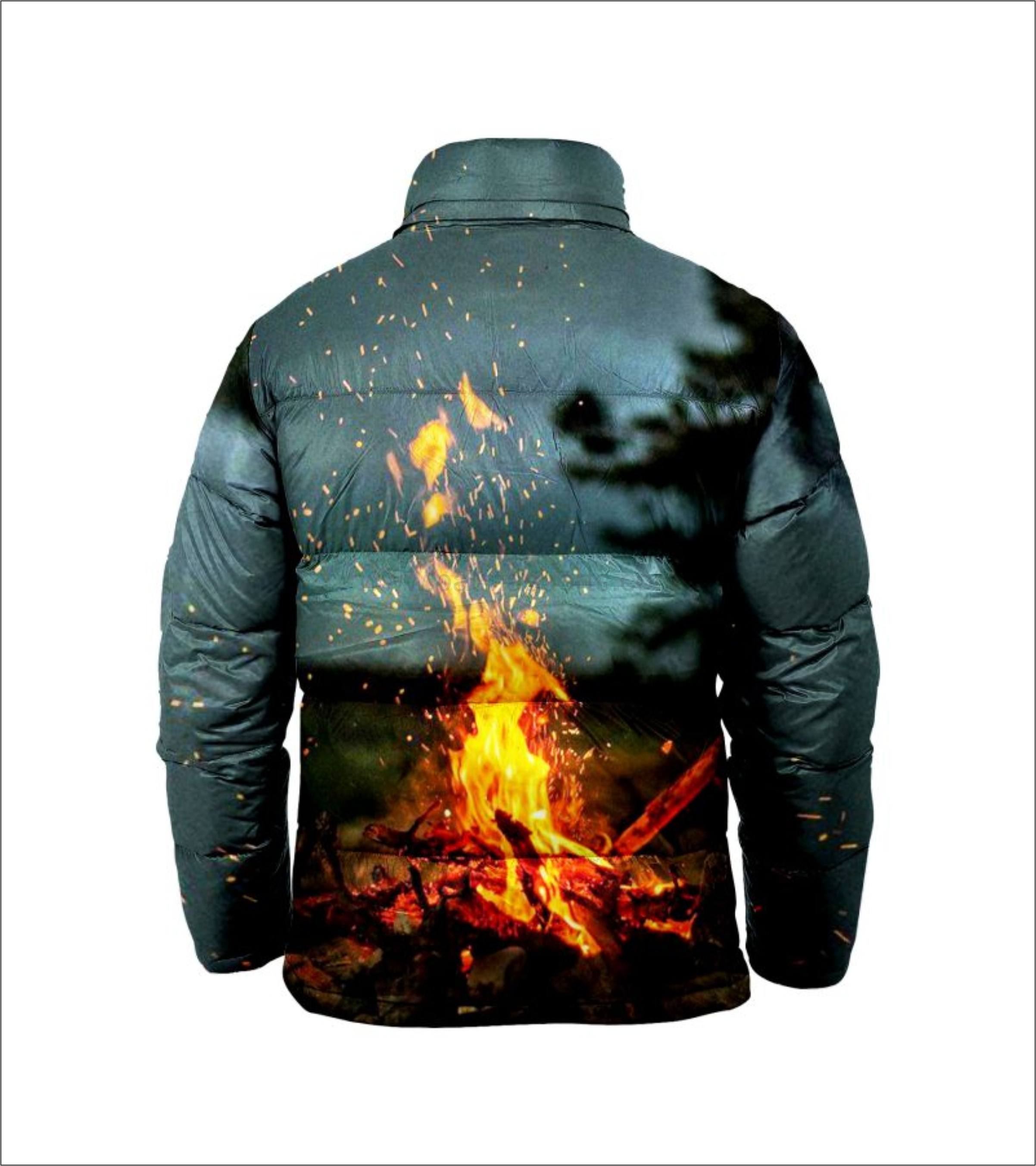 Trending Sublimation print Cold weather winter red bubble puffer coat men Bubble Padded jackets Best selling Design