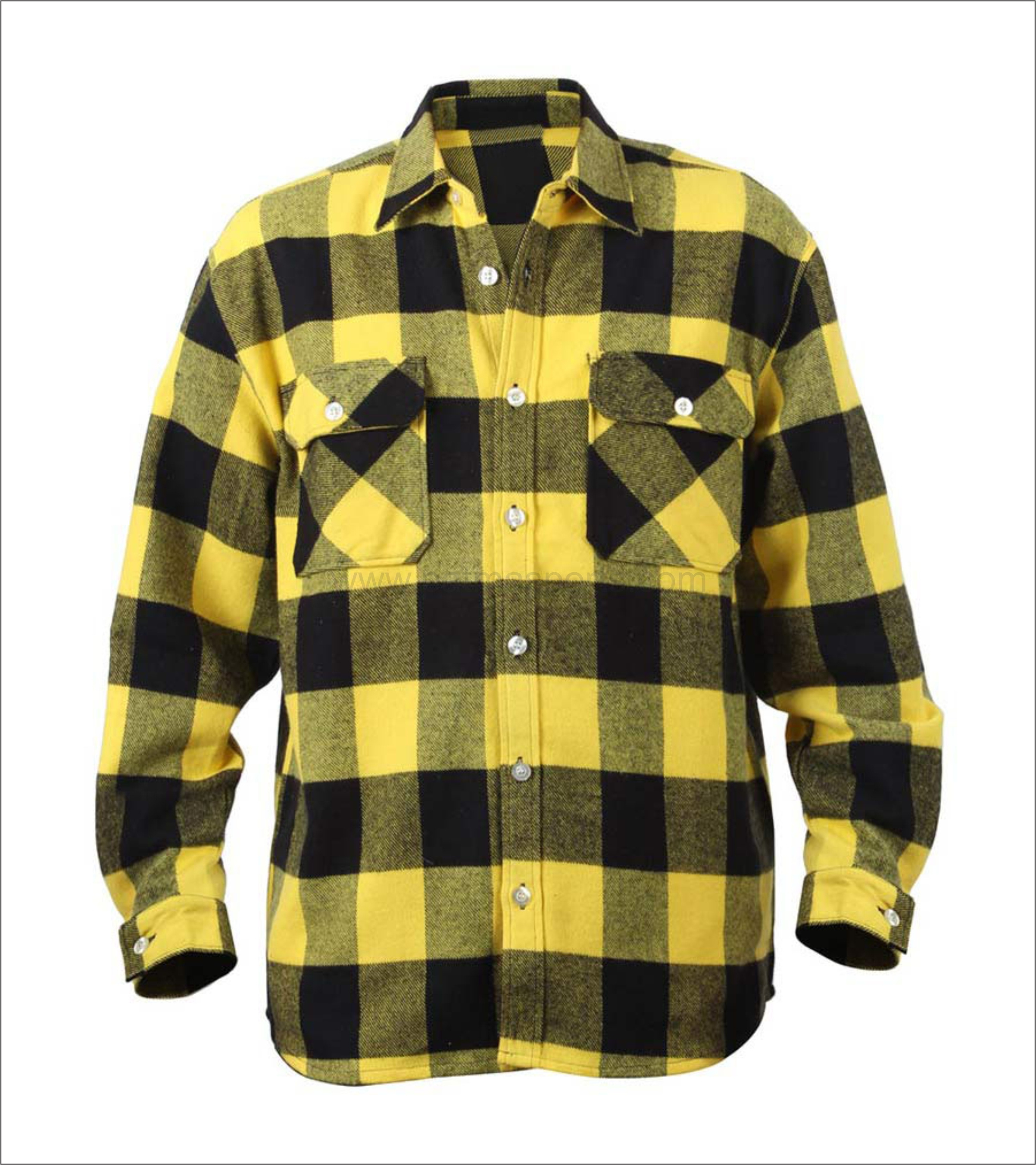 Men's Button Down Regular Fit Long Sleeve Plaid Flannel Casual Shirts with your custom logo, labels, hanging tags, packing