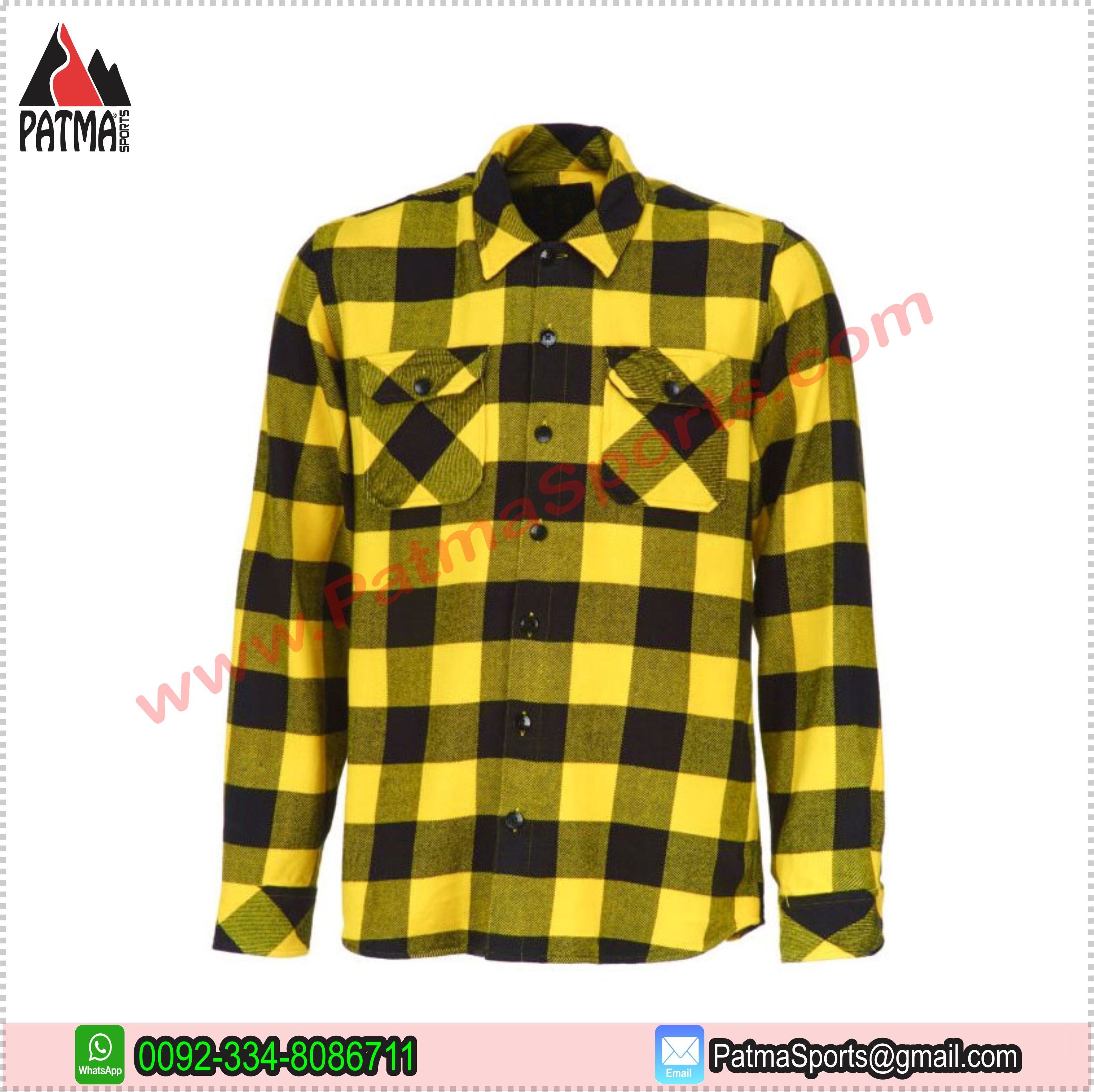 Men's Button Down Regular Fit Long Sleeve Plaid Flannel Casual Shirts with your custom logo, labels, hanging tags, packing