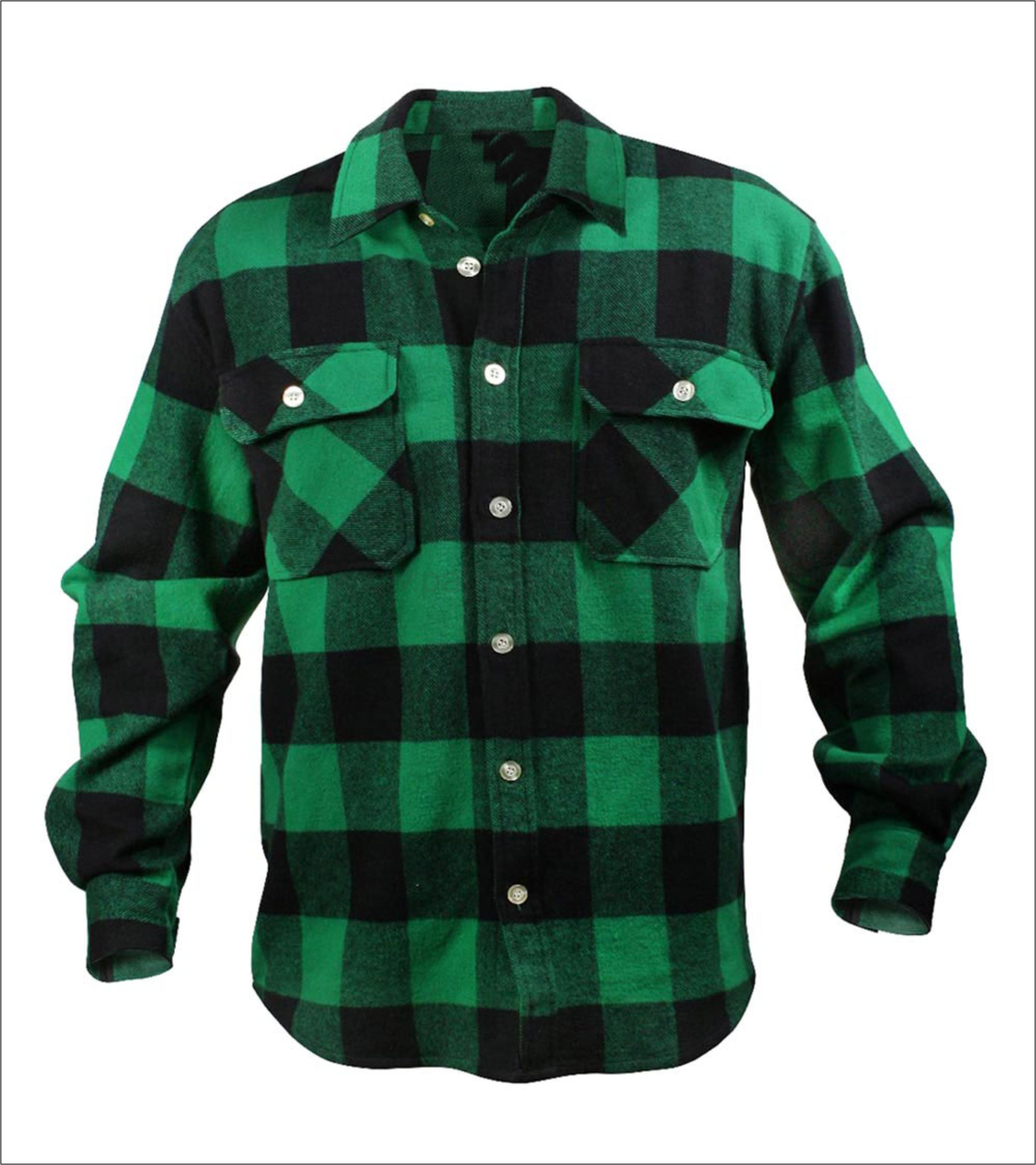 Men's Button Down Regular Fit Long Sleeve Plaid Flannel Casual Shirts with your custom logo, labels, hanging tags, packing