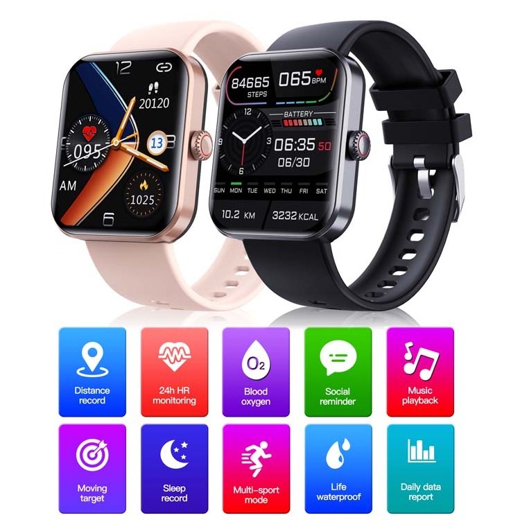 F57L digital blood glucose watch Blood Sugar Monitor Smartwatch Fitness Tracker F57L 1.91 inch IP67 waterproof Smart Watch