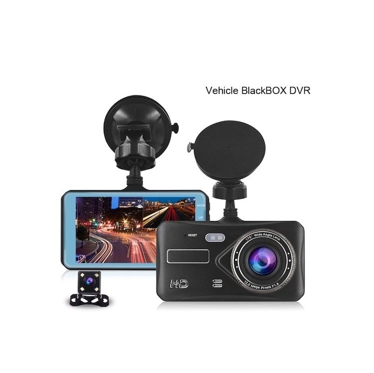 Car black box wdr full hd 1080p car dvr T672 dual lens vehicle blackbox dvr user manual