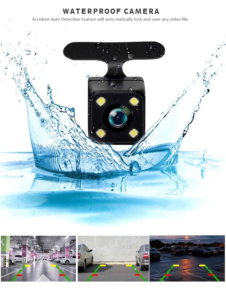 Car black box wdr full hd 1080p car dvr T672 dual lens vehicle blackbox dvr user manual