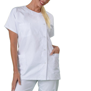 Women's Medical Scrubs Set Performance Nurse Navy Work Uniform Doctor Workwear Top and Pant Gray Solid colure medical uniform