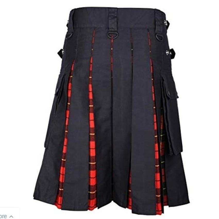 Men's Tartan Utility Kilt custom Hybrid Leather Straps kilt new 2022 kilts for men Ladies Pride Of Scotland Tartan in whole sale