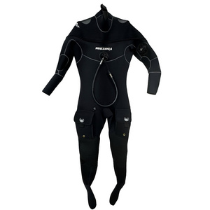 DRYSUITS DESERT Waterproof Snorkeling One Piece Swimsuits Long Sleeve Surfing Diving Wetsuit 4mm Semidry Suit With Pockets