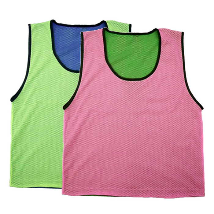 Wholesale Breathable polyester mesh fabric sports reversible training bibs vest sports pinnies jersey for kids youth adults