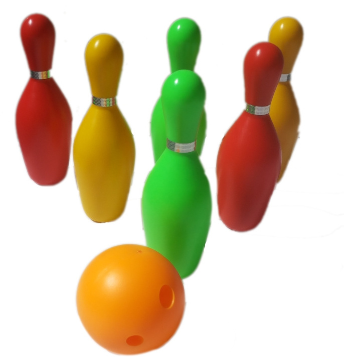 High Selling Bowling Supplies 2 Ball 10 Pins Multicolor Indoor Price Mini Skittles Bowling Set For Kids From India