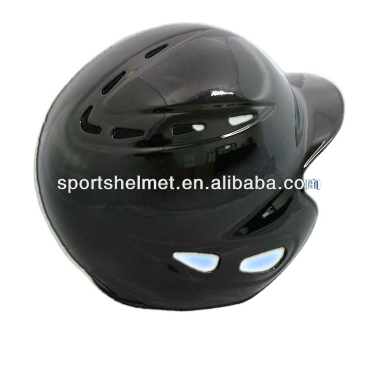 Baseball Batter's Helmet with baseball face guard in Matt Shell Customized Pattern Applied