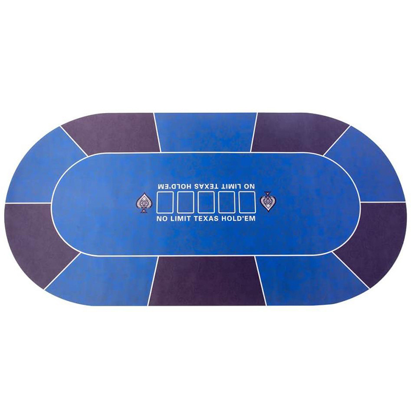 Professional Rubber Games and Sports Expert Baccarat & Texas Hold'em Casino Mat Tabletop Rubber Poker Game Mat