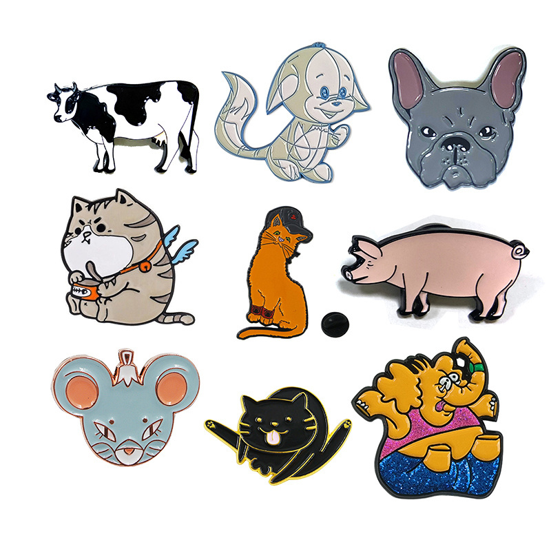 The best OEM custom cute animal metal badge soft enamel wholesale Umbrella logo lapel pin