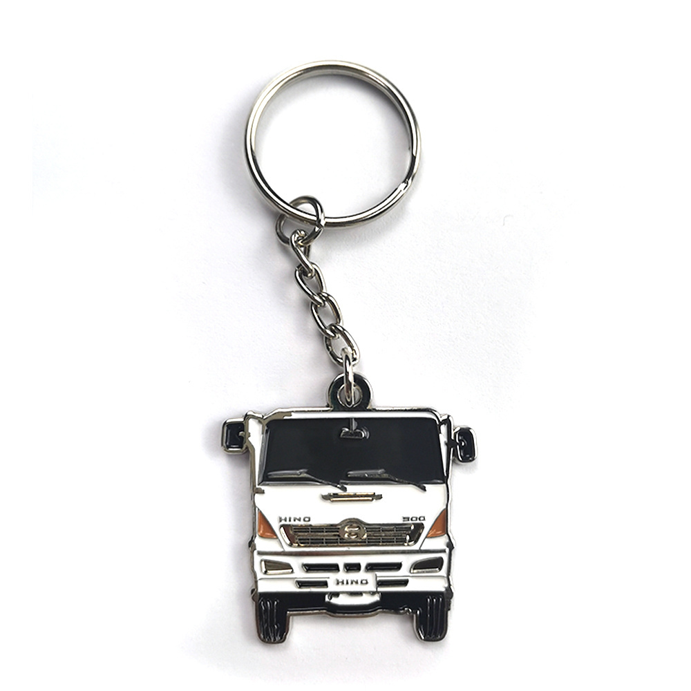 Personalized Custom Alloy Car Key Holder Shaped Logo Blank Laser Engraved Sublimation Metal Keychain