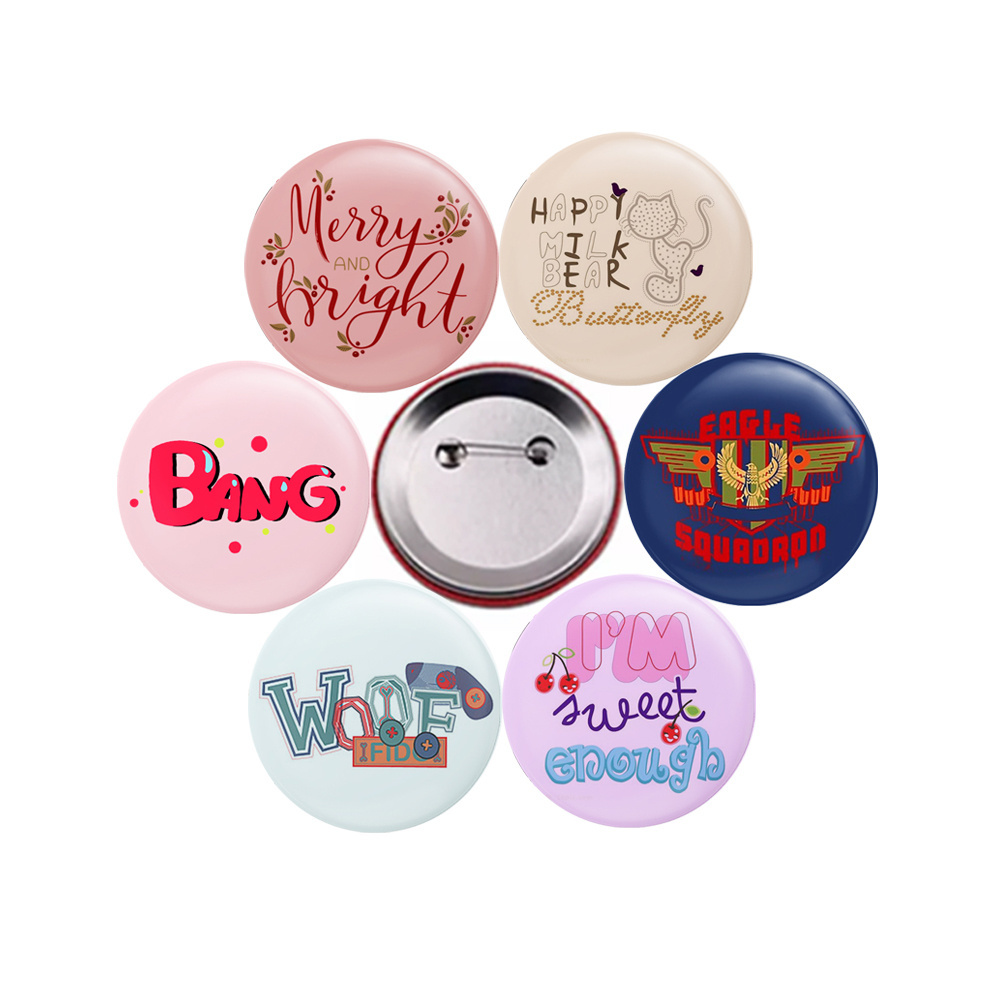 Custom Anime Round Tin Badge/Pin Tin Button Badges Tin Badge Manufacturers