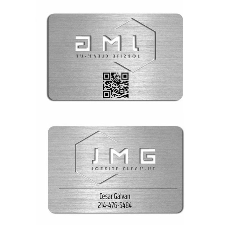 Custom stainless steel metal grinder card gold /silver plated metal business card