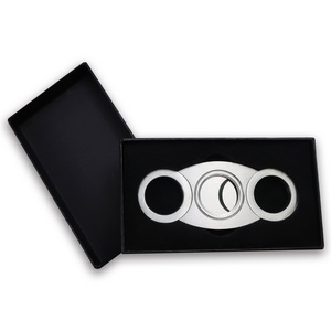 Custom cigar cutter puro new luxury charuto clipper cigar cutter guillotine with gift box accessories cigar scissors