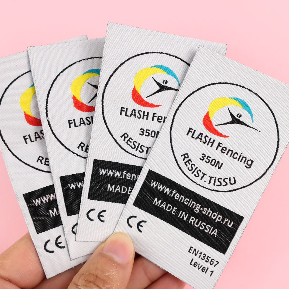 Wholesale Garment Labels Custom Woven Fabric Labels for clothing