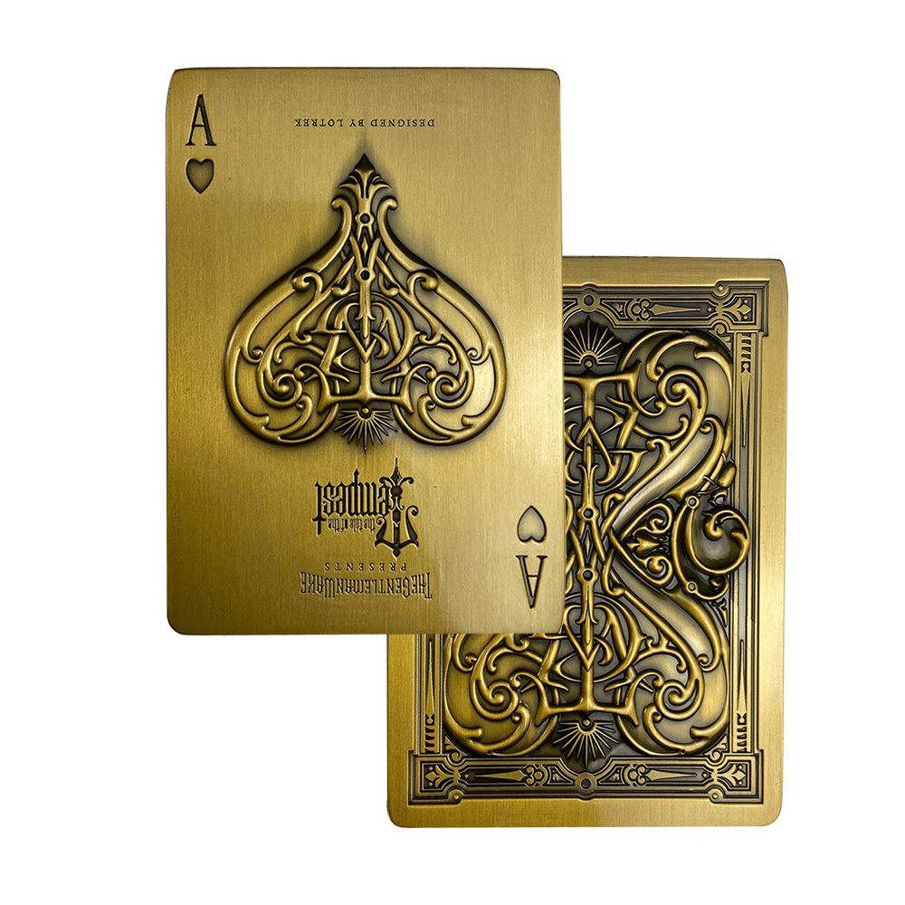 2021 Hot Selling Metal Poker Playing Cards With Different Design Poker Card Photos Printing Playing Cards