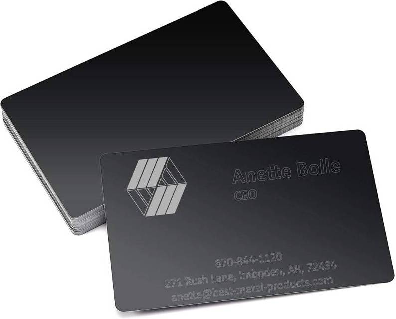 Free Sample Metal BusinessCcards With Logo Printing 215216 Smart Matte Black Blank Metal Cards Vip Business Visa Cards