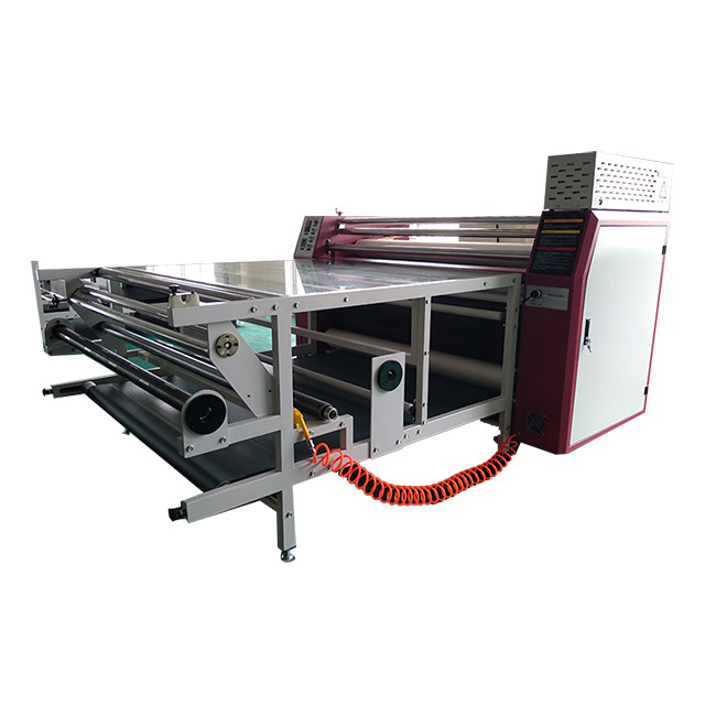 large format cloths roller heat press calandra calendering sublimation printing machine