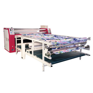 large format cloths roller heat press calandra calendering sublimation printing machine