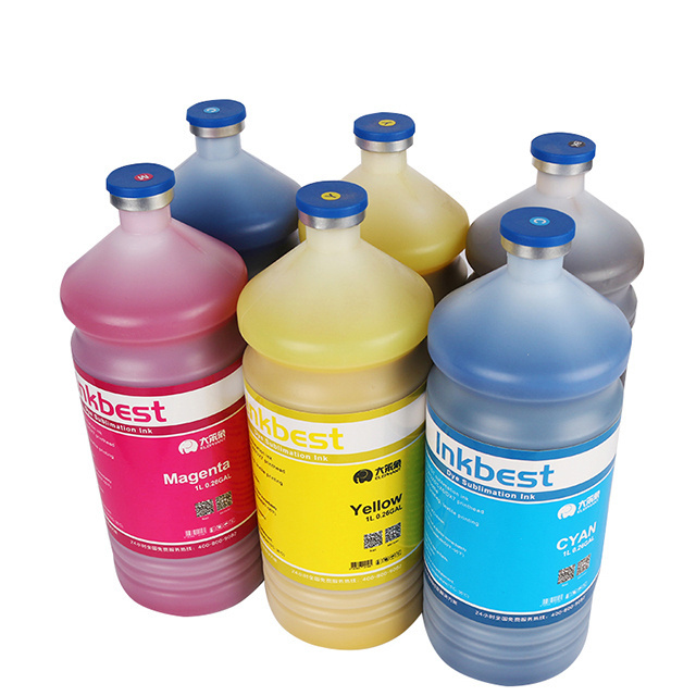 Best quality flexo Water Based ink for dye sublimation paper digital printing ink with C, M, Y, HDK colors