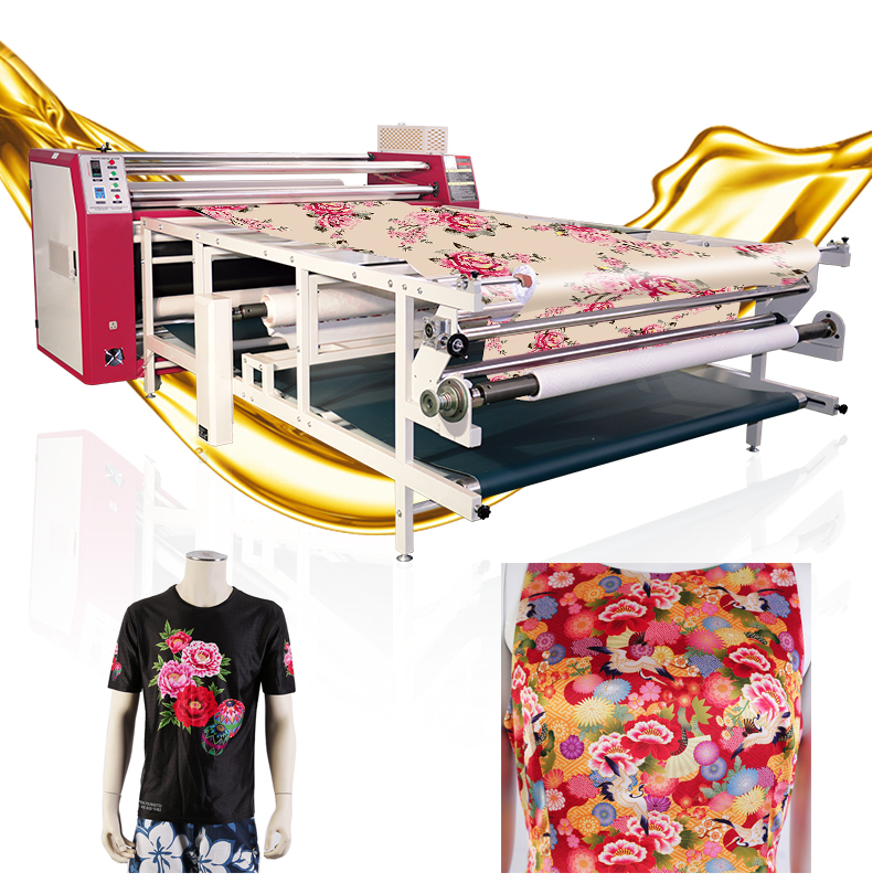 Calender Sublimation Machine Print Fabric Textile Roller Oil Heating Heat Press for t shirt