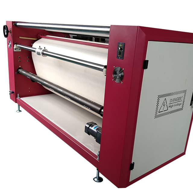 large format cloths roller heat press calandra calendering sublimation printing machine