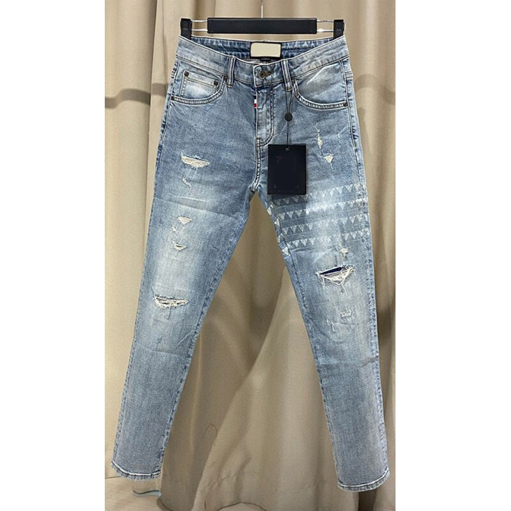 Hot sale wholesale custom stylish baggy pantalones denim pant men jeans