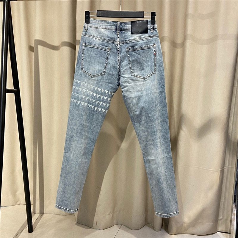 Hot sale wholesale custom stylish baggy pantalones denim pant men jeans