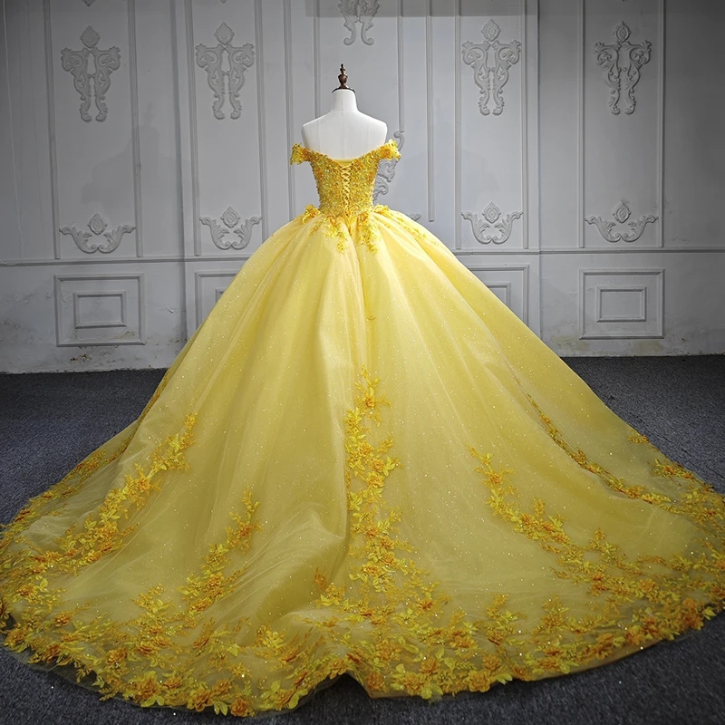 Quinceanera Dress 3D Flower Sweetheart Ball Gown