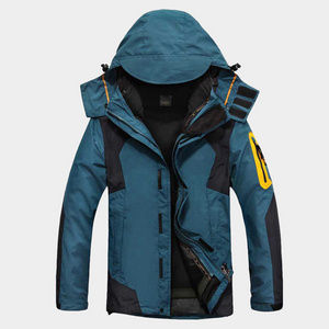 Men's Windproof Mountain Ski Jacket Winter Warm Snow Hooded Men's Rain Jacket with Hood Waterproof Stand Winter Clothes for Men