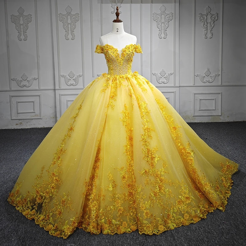 Quinceanera Dress 3D Flower Sweetheart Ball Gown