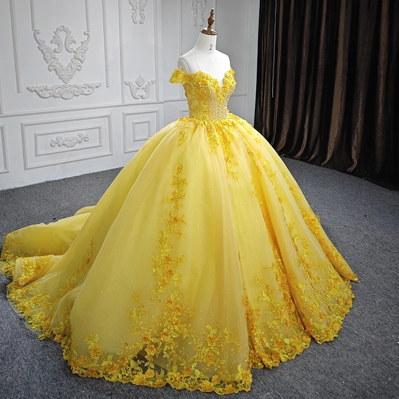 Quinceanera Dress 3D Flower Sweetheart Ball Gown