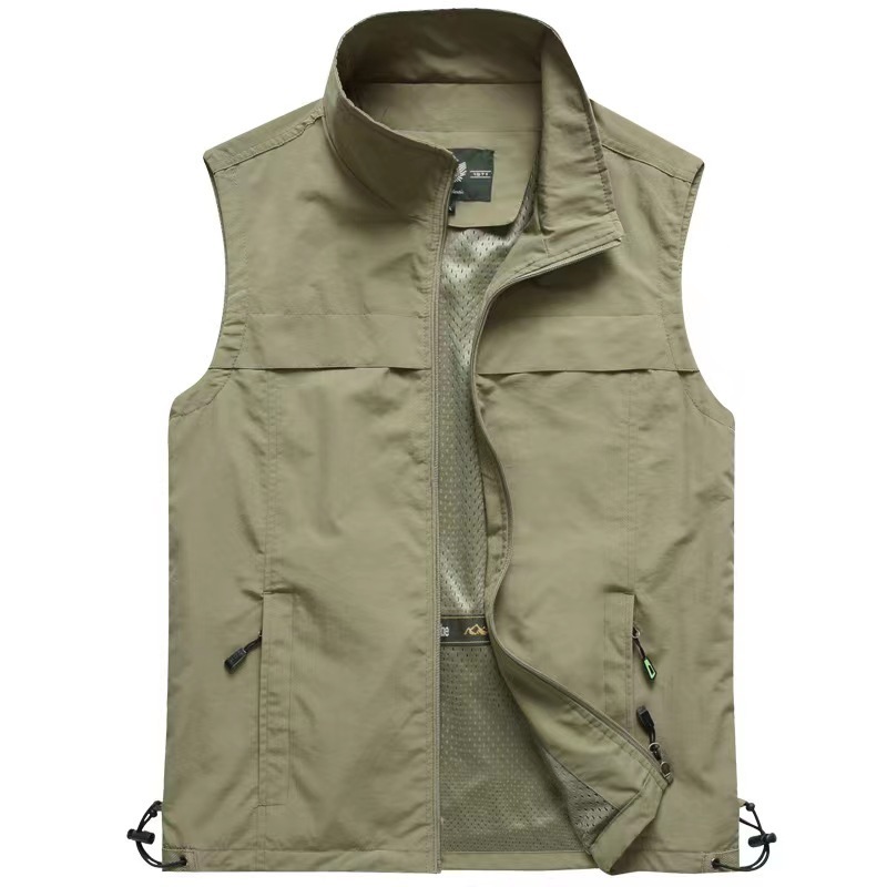 Sunny Outdoor Sport Hunting Retro Cargo Fashion Sleeveless Mesh Custom Flying Waistcoats Pack Jacket Mens Fishing Photography Ve