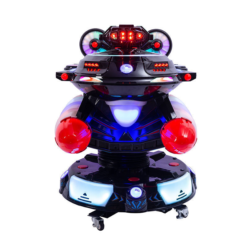 Shopping mall mecha chariots kiddie ride 360 degree rotation and lifting coin operated kids rides swing game machine