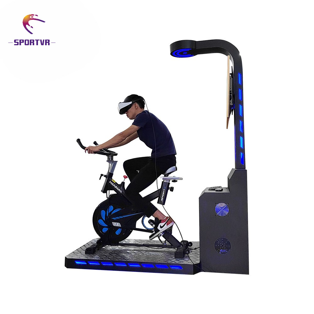 Ajustable Cushion Sports 42 inches Screen Fitness Bicycle 9D Motion Simulator Vr Bike