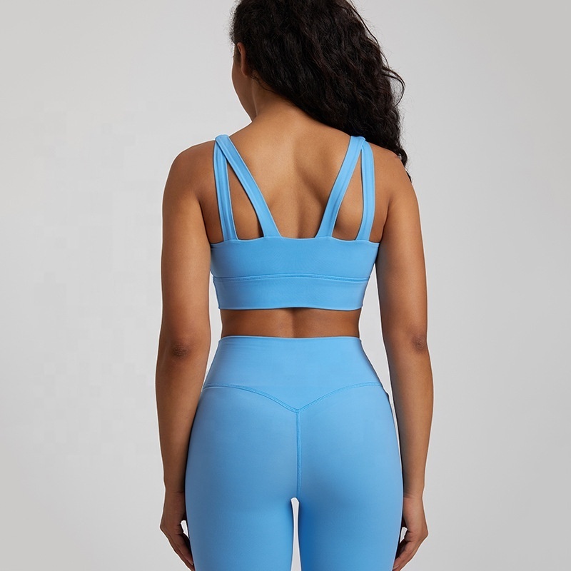 Custom sexy yoga tops yoga sets butt tights gym leggings wholesale fitness clothing sports wear for women