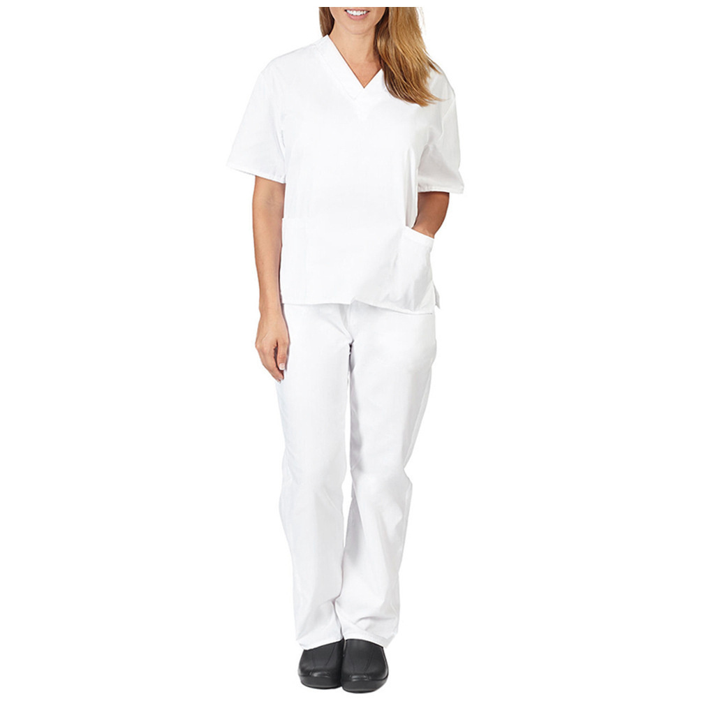 New design scrubs wholesale cheap scrub fashionable nurse hospital medical jogger scrubs uniforms sets for women  Vest For Women