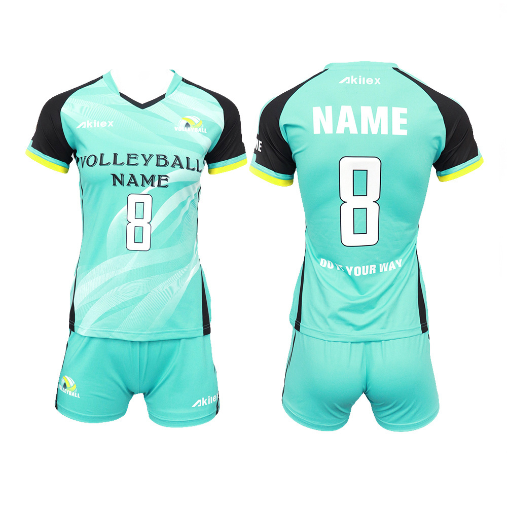 Wholesale Custom Sublimation Clothing Shirt Sports Women Men Volleyball Suit Female Volleyball Uniform