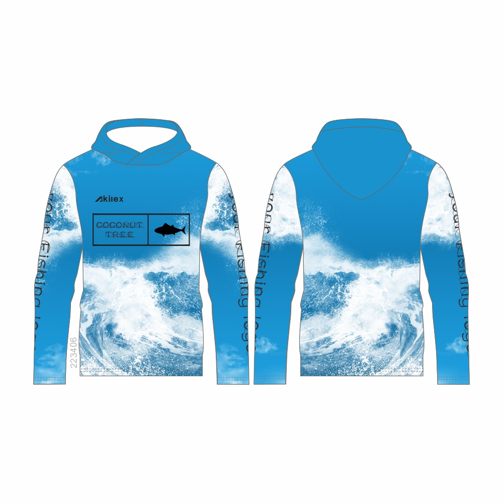 New Design Custom Fishing Shirt Sun Protection Hiking Outdoor Clothing Long Sleeve Sublimation Men Blank Fishing Jersey