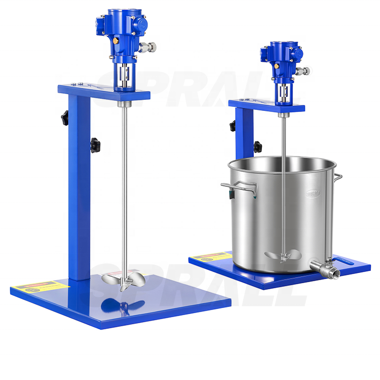 SPRALL 5 Gallon 30L Pneumatic Mixer Stirrer Lifting Blades Paint Pneumatic Agitator Mixer Ink Coating Paint Mixer Machine