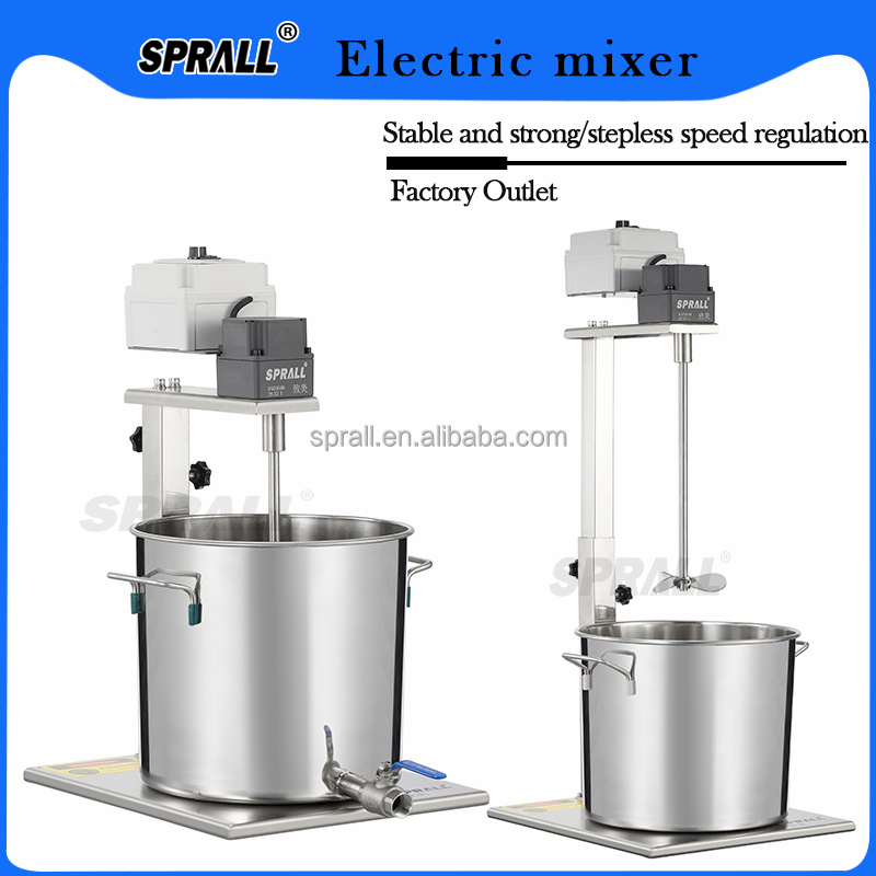 SPRALL Remote Control High Speed 5 Gallon Offset Lab Ink Print Liquid Soap Electric Mixer Paint Mixing Agitator Machine