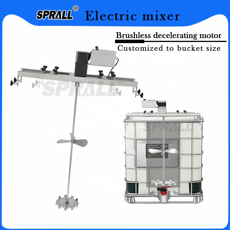 1000L IBC Agitator Mixer Electric Motor Ton Tank Mixer High Power Cosmetic Mixer Cosmetic Machine Mixing Tank