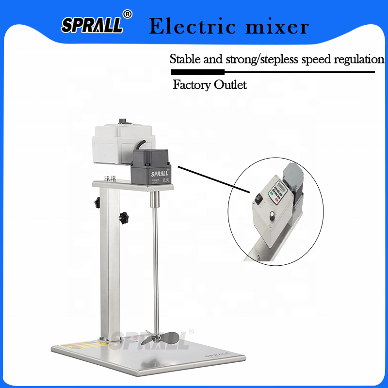 SPRALL Remote Control High Speed 5 Gallon Offset Lab Ink Print Liquid Soap Electric Mixer Paint Mixing Agitator Machine