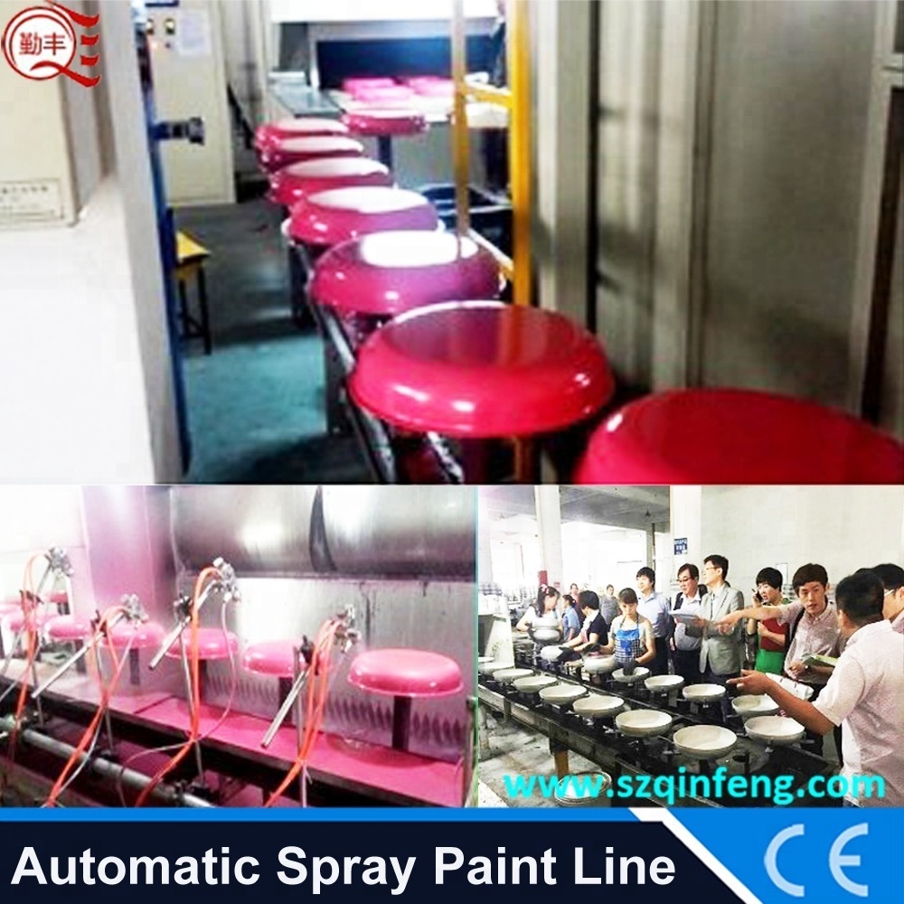 Color UV paint spray Automatic line painting machine for glass cup, glass bottle, plastic parts