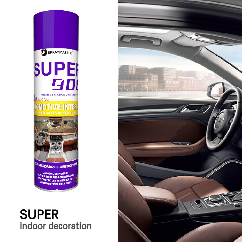 Manufacturer Supply Automotive Headliner High Temperature Resistance Spray Adhesive Glue For Car Roof Interior Upholstery