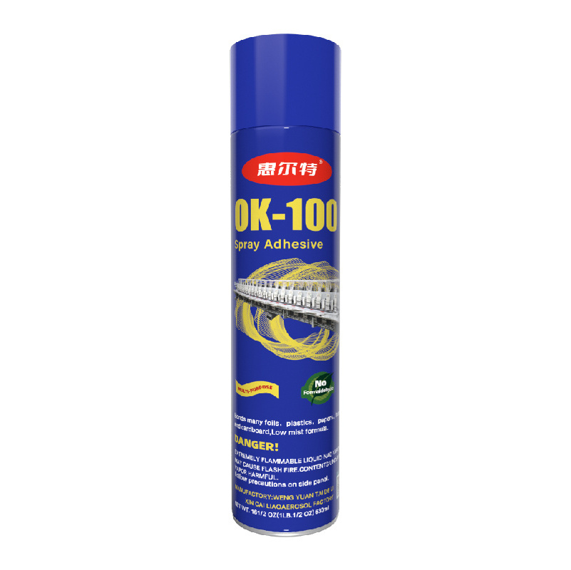 Manufacturer Wholesale OK-100 Embroidery Spray Adhesive Glue For Embroidery Patches Fabric Cloth Garment