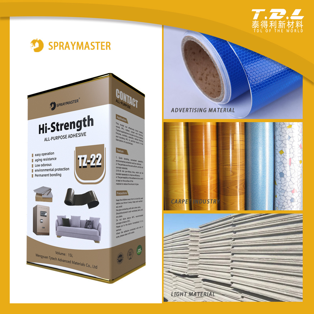 Manufacturer Supply High Quality Odourless Non-toxic Wood Spray Adhesive Glue For Upholstery,Floor,Board,Plywood and Lamination