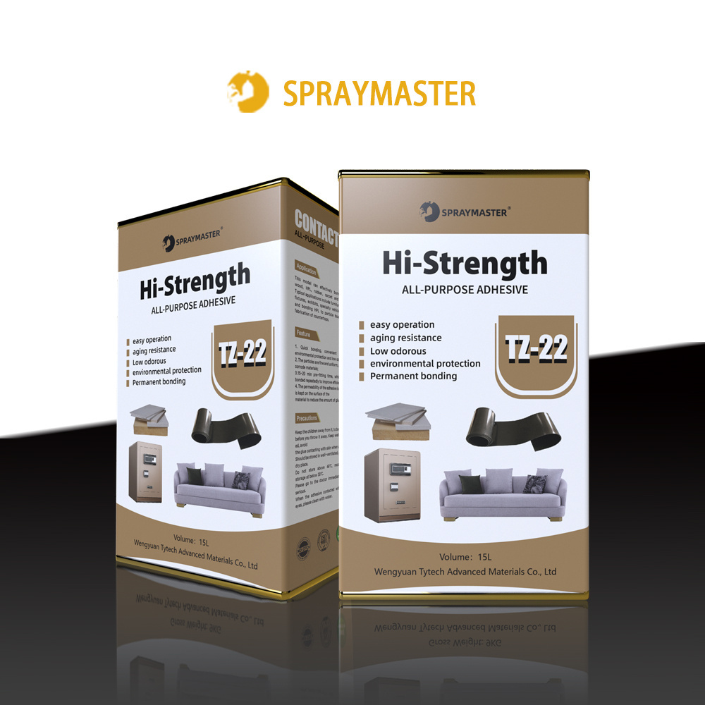 Manufacturer Wholesale Hi-Strength Odourless Wood Floor Spray Adhesive Glue For Upholstery,Floor,Board,Plywood and Laminate