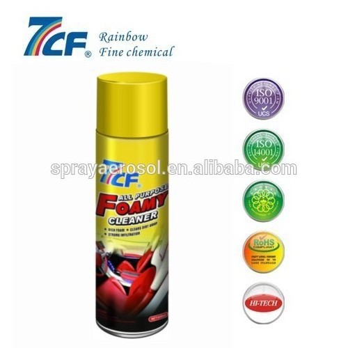 Multi purpose foam cleaner spray aerosol tire leather and seat